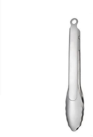 RTHGTFQZ Pinze Cucina Pinze in Acciaio Inox, for servire a Buffet, Pasticceria, Barbecue, (Argento), Dimensioni: 26 * 10,2 cm, cassaforte e Resistente