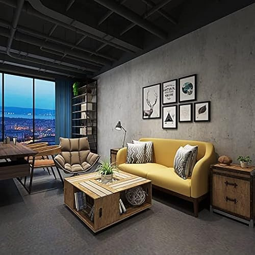 Bai You Mei Klebefolie Möbel Grau 40x500cm Möbelfolie Betonoptik Selbstklebende Folie für Möbel Küche Fensterbank Schrank Dunkelgrau Wasserdicht Tapete