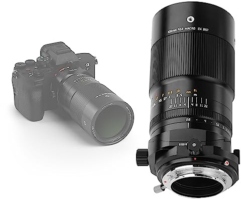 TTArtisan Obiettivo macro inclinabile 100 mm f2.8 con corpo in metallo compatibile con Sony E Mount, nero