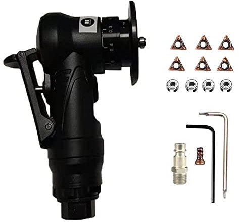 Karlak Pneumatische Anfasmaschine,Pneumatische Anfasmaschine, Schreiner-Anfaswerkzeug, tragbare Handschleifmaschine, Metall, Holz, Acryl, Entgraten, Anfasen, Beschneiden