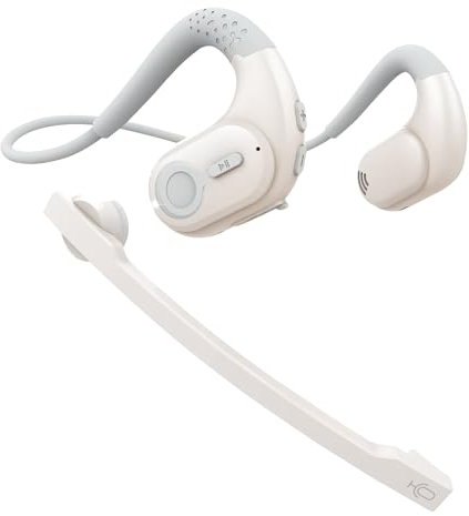 Giveet Casque Bluetooth 5.3 avec microphone amovible, casque sans fil avec microphone antibruit DSP pour téléphone, PC, ordinateur portable, casque confortable pour bureau, maison, travail, conduite,