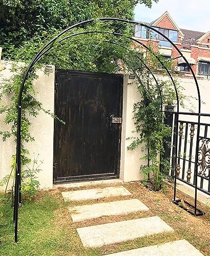 GueTTO Rosenbogen Hochzeitsbogen Gartenbogen Rankhilfe Torbogen Pergola aus Metall stabil wetterfest 200cm 180cm 160cm 140cm 120cm breit Rosenbogen Aus Edelstahl,W300*H220cm