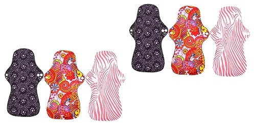 minkissy 6 Stk Tante Handtuch dais periodenunterwäsche Menstruationsunterwäsche Pflegematte Reinigungstücher waschbare Menstruationsbinden Slipeinlage Serviette extra groß Damenbinde Liner