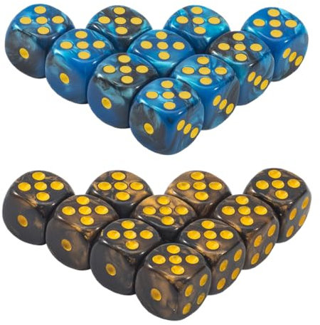 Würfel bunt Set für Tenzi, Farbige 6-Seitige Würfel, Würfelspiele Tischspiele