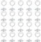 WLLHYF 20 Stück Tischkartenhalter Fotohalter Mini Metall Tischnummernhalter Kartenhalter Tischkartenclips Postkartenhalter Menükartenhalter für Hochzeiten Partys Restaurants Bankette