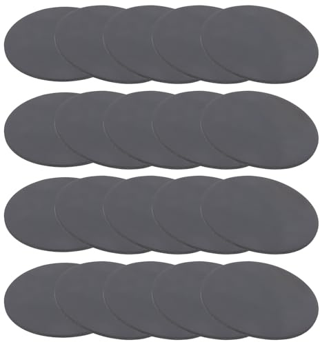 PATIKIL Rondelles en Caoutchouc Solide, 20 Pcs 50mm OD x 1.5mm Épais Joints Ronds en Caoutchouc pour Joints d'Étanchéité, Rondelles d'Espacement pour l'Artisanat de Joint DIY, Noir