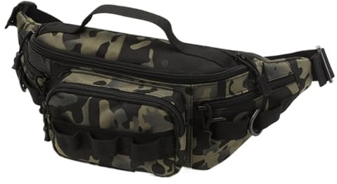 Angelkasten-Set, Organizer für Angelausrüstung, Brusttasche mit mehreren Fächern, Angeltasche mit Schlinge, Tasche für Angelausrüstung, Camouflage, Consulte la descripción, Siehe Beschreibung
