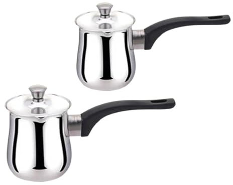 GIJMZY Cafetière Turque Cafetière Turque avec poignée for cuisinières à Induction, théière, Beurre(900ml)