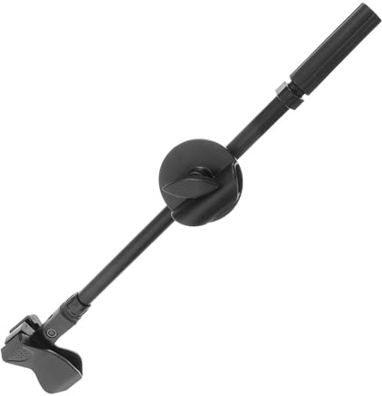 WESIEVYA Metal Microphone Arm Clamp 350mm Length Adjustable Height Mic Stand Boom Arm Desktop Mic Holder for Home Studio Live Streaming