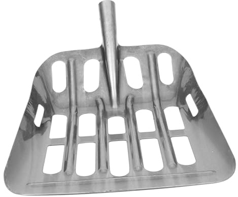 HANABASS Pelle à Maïs en Métal Pratique pour Jardinage Extérieur, Outil à Main De Jardinage Léger, Tamis à Grains pour Ramassage Et Tamisage, Pelle Portative Multifonctionnelle