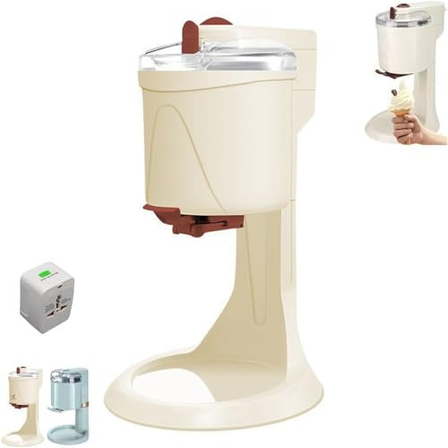 Gelatiera per Uso Domestico, Macchina per Gelato Soft Da 1L, Preparazione Rapida In 10 Minuti, per Casa, Bar, Caffetteria,B