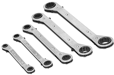 ViaGasaFamido Multi-Functional Ratcheting Spanner Set High Efficiency Double Ring Wrench Set for Home Renovation Material: Chrome Vanadium Steel, Applicable Scene: Home Renovation