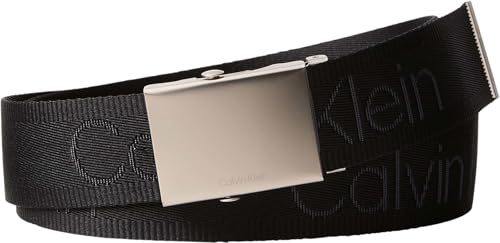 Calvin KleinMen'sLogo sadelgjord plakett 38 mm fast LV04D7075GBelts, svart, 105