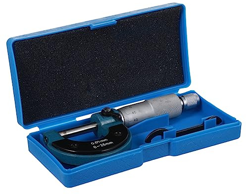 DECOMELODY Micrómetro Exterior de Precisión con Métrica Herramienta de Medición para Maquinistas Fabricado al Premium y Confiable para Mediciones Exactas