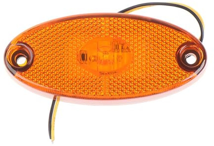 Feu de Position Latérale Universel LED 12V pour Camping-Car et Remorque, Feu de Gabarit à LED Lampe de Signalisation Jaune Accessoire Sécurité Camion Facile à Ins pour Camping-Car Remorque Camion