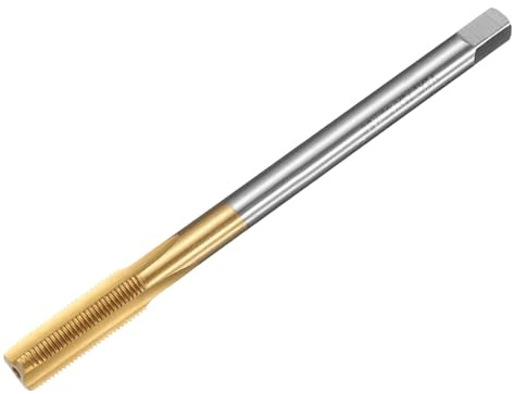 uxcell Metric Thread Tap M8 x 0.75 H2 100mm Straight Flute Screw Thread Milling Machine Taps Threading Tapping Repair Tool