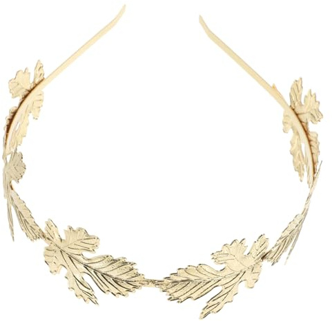 HAPINARY Guldfärgad Metall Lövformad Diadem för Kvinnor Elegant Huvudprydnad för Bröllop Brudtärnor och Formella Tillfällen Unik Design för Fest och