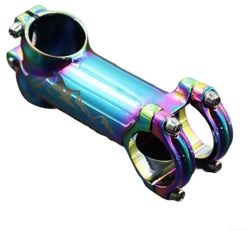 Honseadek Potence courte pour guidon de vélo en alliage d'aluminium coloré pour vélos de montagne et de route avec tube de direction de 40 mm de hauteur et angle de direction réglable (couleur 17