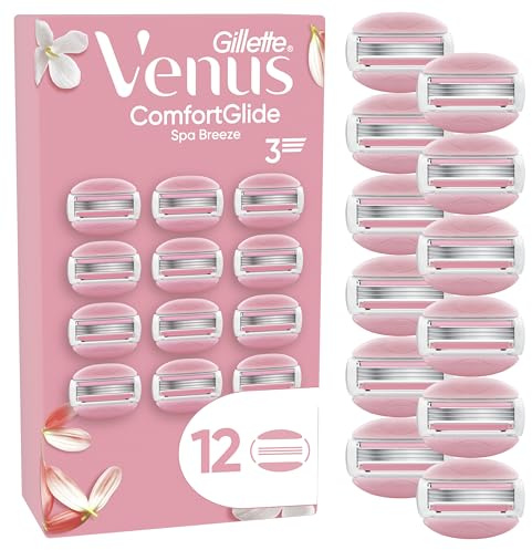 Gillette Venus Lames de Rasoir Femme, 12 Rechanges ComfortGlide Spa Breeze