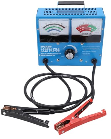 SPYMINNPOO Battery Load Tester, Digital Automotive Battery & Alternator Analyzer with LCD Display for Cars Carts Motorcycles
