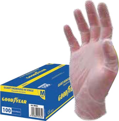 Guanti monouso in vinile senza polvere mod.G121/11 rosa taglia M Lavoro
