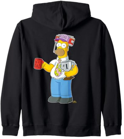 The Simpsons Homer Simpson #1 Dad Beer Hat Father's Day Sudadera con Capucha