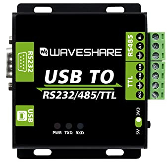 Waveshare USB to RS232/485/TTL Interface Converter Power and Adi magnetical Industrial Isolation