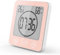 VORRINC Orologio Digitale LCD per Doccia, Orologio da Bagno Impermeabile con ventosa, igrometro, termometro, Orologio da Parete Orologio da Cucina Timer da Cucina (Rosa)