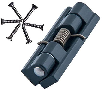 Schliesser Scharnier Federschliesser Fliegengittertür Weiß als Ersatzteil oder Zubehör Fliegengitter Mückengitter Insektenschutz (1, Anthrazit RAL 7016)