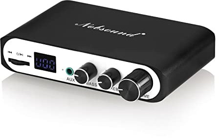 Nobsound M3 HiFi Mini Verstärker, Bluetooth 5.0 Digitalverstärker für Stereo Audio, USB-Player, 50W×2 Endstufe für Heim- und Autolautsprecher