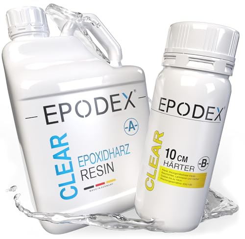 EPODEX Epoxiharts set ECO MAX 10cm, TURQUOISE - Transparent, 6kg