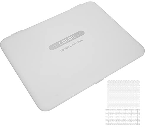 Nuancier de Conseils d'Ongles, Livre d'échantillons de Vernis à Ongles Détachable 11,0 X 8,5 Pouces en Plastique pour Salon de Manucure pour la Maison