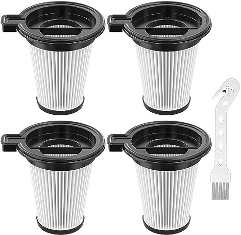 4 Pack Replacement Filters Compatiable with Wyze Cordless Vacuum Cleaner, Removable and Washable HEPA Filter Accessories Part Set with 1 Cleaning Brush for Wyze Handheld Cordless Vacuum Cleaner