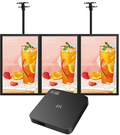 Lunzn HDMI Advertising Media Player USB Video Player Non-Subscription CMS Digital menu Display 4K Multimedia Player Device