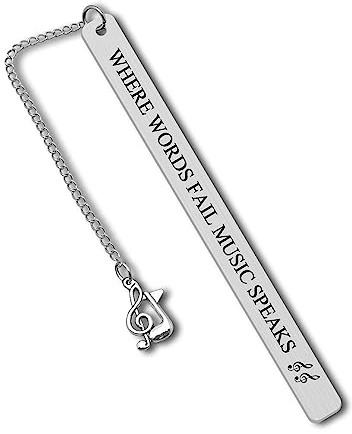 Music Bookmark Gifts Music Lovers Gift Bookmark Gifts for Book Lovers Reading Lovers Daughter Music Note Book Mark Gift for Music Teacher Student Musicians First Day of School Gifts Music Party Favors