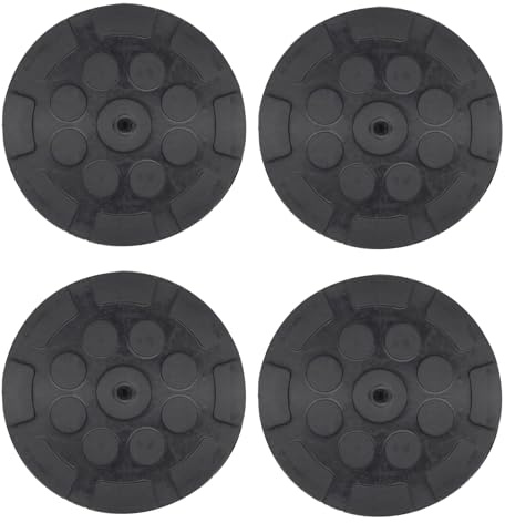 4 Stück Auto Wagenheber Gummiauflage Gummiklotz Gummiblock Für Hebebühne Rangierheber Gummipuffer Unterstellbock Auto KFZ PKW