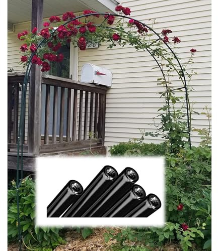 Stabile Metall-Pergola-Laube Mit Sockel, Hochzeitsbogen Für Kletterpflanzen, 19 Mm Verzinktes Rohr, Genießen Sie Ihre DIY-Gartendekoration(Color:Green,Size:350 * 220cm/137.8 * 86.6in)