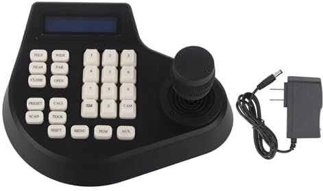 Contrôleur de zoom panoramique et d'inclinaison de joystick de clavier 3D, clavier de caméra 3D PTZ, contrôleur de joystick RS485 PTZ, dispositif de contrôle d'affichage LCD pour