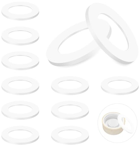 12 silikonförband för Spottle glasflaska – tät och hållbar tätningsring – kompatibel med lock 360ml till 1L – daglig användning