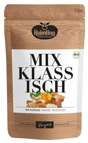 Bio Keimling Mix „Klassisch“ – 400 g – gekeimte Nüsse, Saaten & Körner – roh, vegan, naturbelassen – ohne Zuckerzusatz – ideal für Müsli, Bowls & als Snack