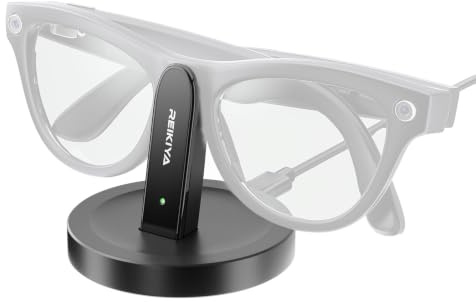 Charging Stand Compatible with Ray-Ban Meta Wayfarer/Headliner/Skyler | Compatible with (Gen 1&2) with 3.3 ft USB-C Cable, Portable Meta Glasses Charger, RayBan Meta Accessories