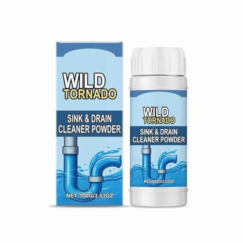 Schnell wirkendes Rohrreiniger Pulver,Sink Und Drain Cleaner,Verstopfungsreiniger,Rohrfrei Gilt für Reinigen und Desodorieren von Badezimmer,Küche und Toilette