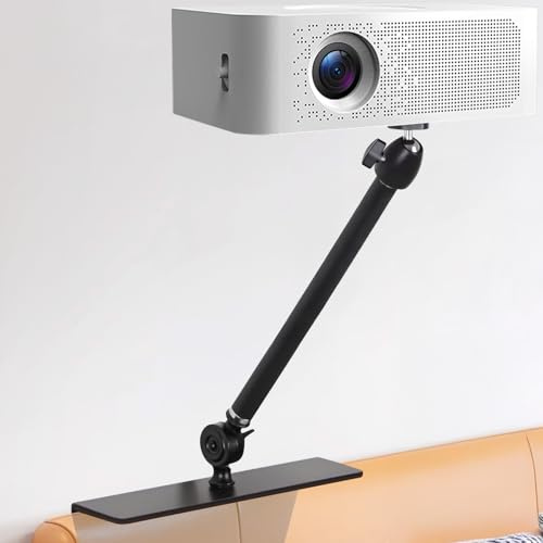VexNook Projektorhållare för säng och soffa – fast stativlängd 40 cm, sängsoff-projektorhållare, kompatibel med XGIMI, Nebulosa, VANKYO, Epson och mer