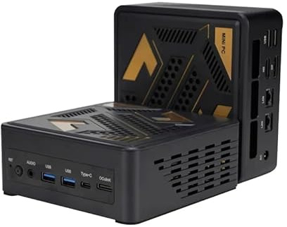 KINGDEL Mini PC Computer AMD Ryzen 7 7840HS 8 Cores Up to 5.1GHz 8GB DDR5 RAM 512GB M.2 NVMe SSD Gaming Desktop Triple Display HD/DP/Thunderbolt Oculink 2.5G LAN WF 6E/BT 5.3 W-11 Pro