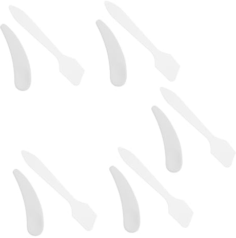 SOIMISS Cuchara para Crema Facial en Barra de 10 Piezas de Plástico Pp para Aplicación Higiénica y Dispensación Cosmética en Cuidado Cutáneo