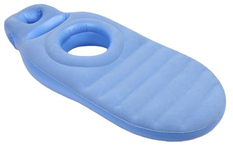 Generic Flotador Inflable para Piscina con Orificio para el Vientre para un Sueño Cómodo, Almohada de Cuerpo Completo para Embarazo, Cama de Aire Ligera de PVC