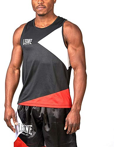 Leone 1947 Fighter Life Débardeur de Boxe pour Homme L Noir