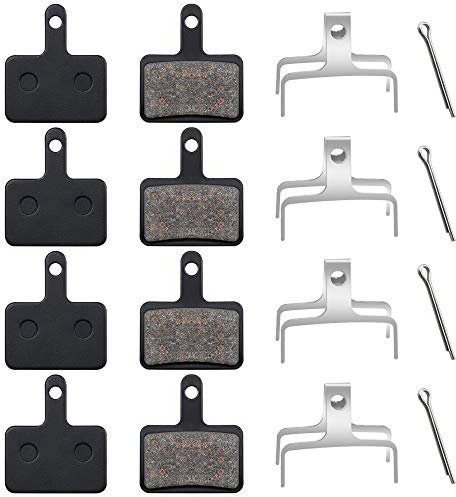DECARETA 4 Paar Bremsbeläge Fahrrad Scheibenbremsbeläge Fahrradbremsen Schwarz Scheibenbremse Fahrrad Bike Beläge Brake Pads für Shimano M315, M355, M515, M515-LA-M, M525. Nexave C501, C601 usw