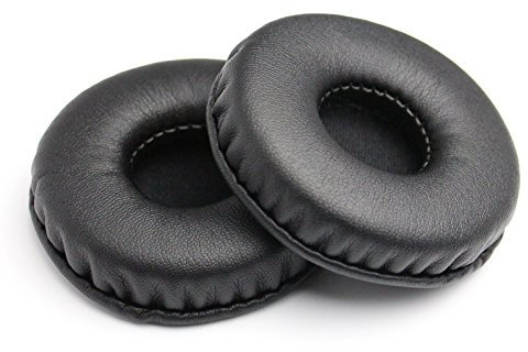 Yizhet 1 Par Almohadillas Auriculares 85mm Almohadillas Cascos Redondas de Repuesto Universal Cojín Espuma para Auriculares Esponja de Cuero Cojines para 8,5 cm Auriculares