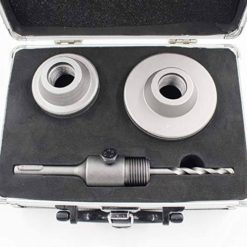 BOZONLI Ø 60, 80mm Couronne Scie Trépan Béton Couronne Scie Trépan Carotteuse à Sec pour béton Scies-cloches + Foret de Centrage + Adaptateur SDS Plus 110m